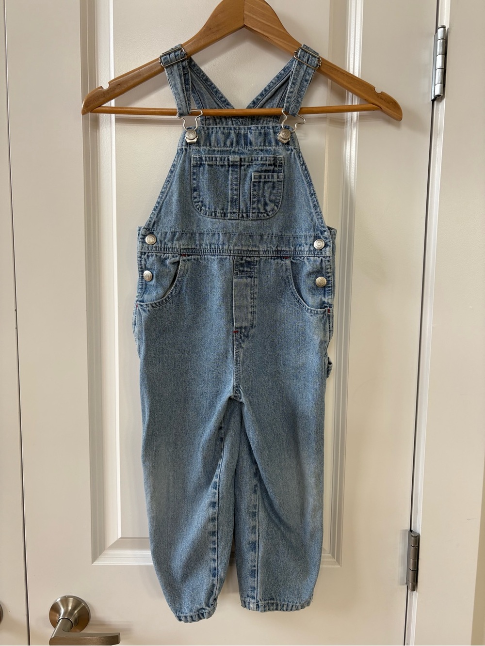 Y2K Baby Gap Vintage Denim Jean Overalls Toddler 3T Light Wash